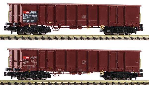 Fleischmann 830252 - Swiss 2 piece set: Open goods wagons of the SBB
