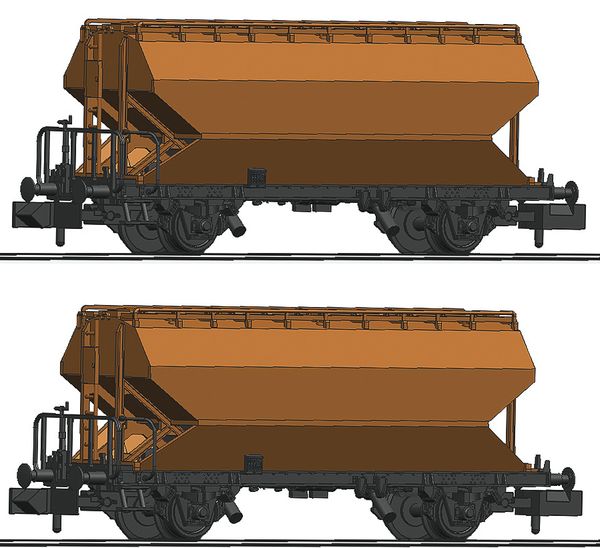 Fleischmann 830310 - Swiss 2 piece set: Grain silo wagons of the BLS