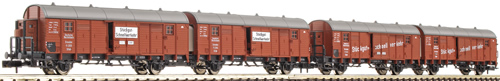 Fleischmann 830682 - Fleischmann Digital Goods Wagon Set w/operationall doors and lights
