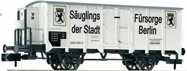Fleischmann 834609 - German box car Sauglings der Stadt of the KPEV