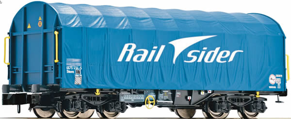 Fleischmann 837925 - Sliding tarpaulin wagon type Shimmns, Rail sider