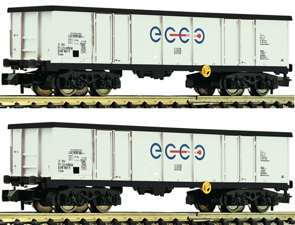 Fleischmann 841014 - 2 piece set: gondolas, Ecco Rail                