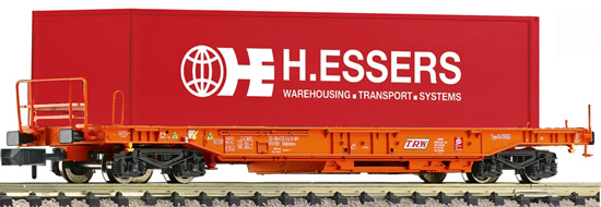 Fleischmann 845363 - Belgian Standard Pocket Wagon w. 40 Container H. ESSERS of the SNCB
