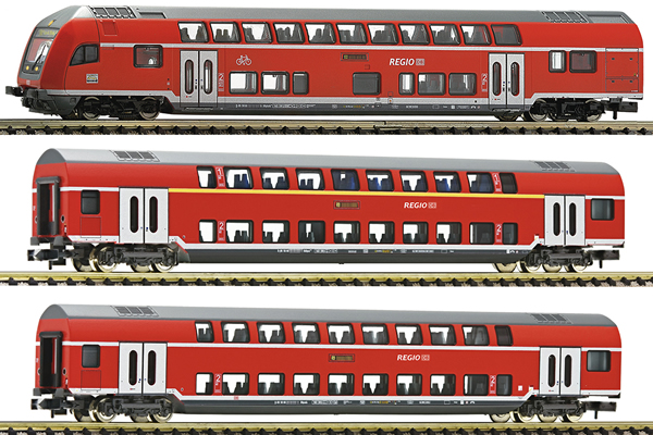 Fleischmann 862810 - 3 piece set: double deck coaches       