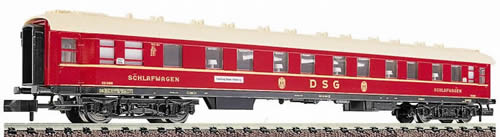 Fleischmann 8634 - Express sleeping coach, type WLA4üe (WL4ü-37) of the DSG
 
