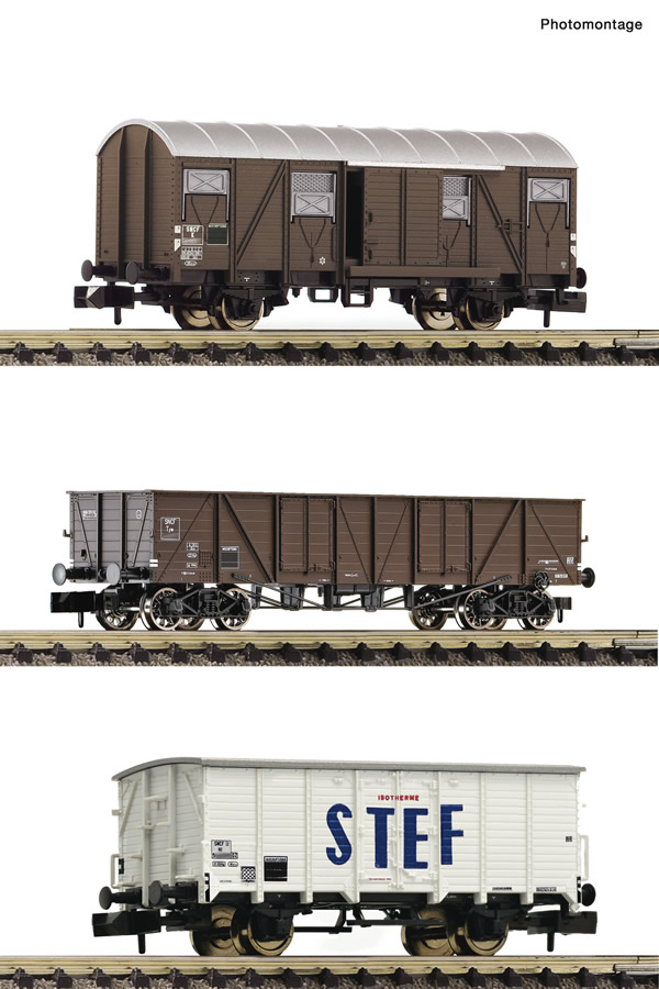 Fleischmann 880904 - 3 piece set goods wagons
