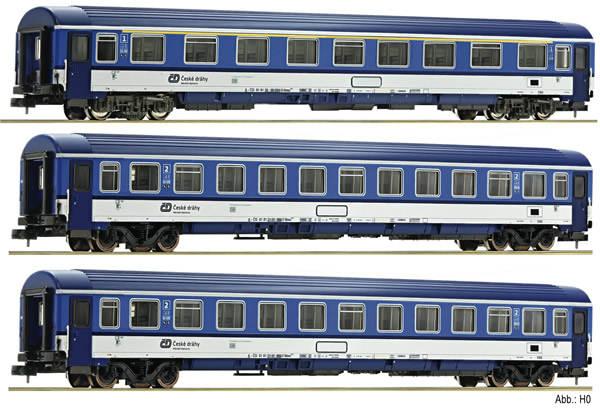 Fleischmann 881807 - 3 piece train set EC Porta Bohemica (Set 2), DB AG 