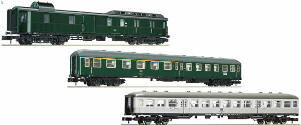 Fleischmann 881811 - 3 piece Classic express train set of the epoch IV (Set 1), DB