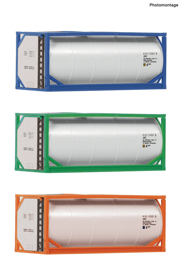 Fleischmann 910120 - 3 piece set: 20’ tank containers