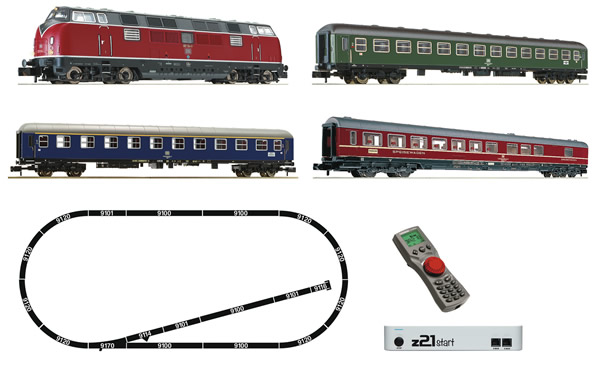 Fleischmann 931781 - German Digital Starter Set w. BR221, 3 Passenger Cars of the DB