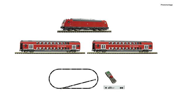 Fleischmann 931897 - Digital Starter Set z21: Diesel locomotive class 245 and passenger train
