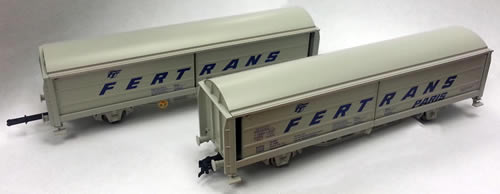 Fleischmann 985335 - Austrian 2pc FERTRANS Freight Car Set of the OBB