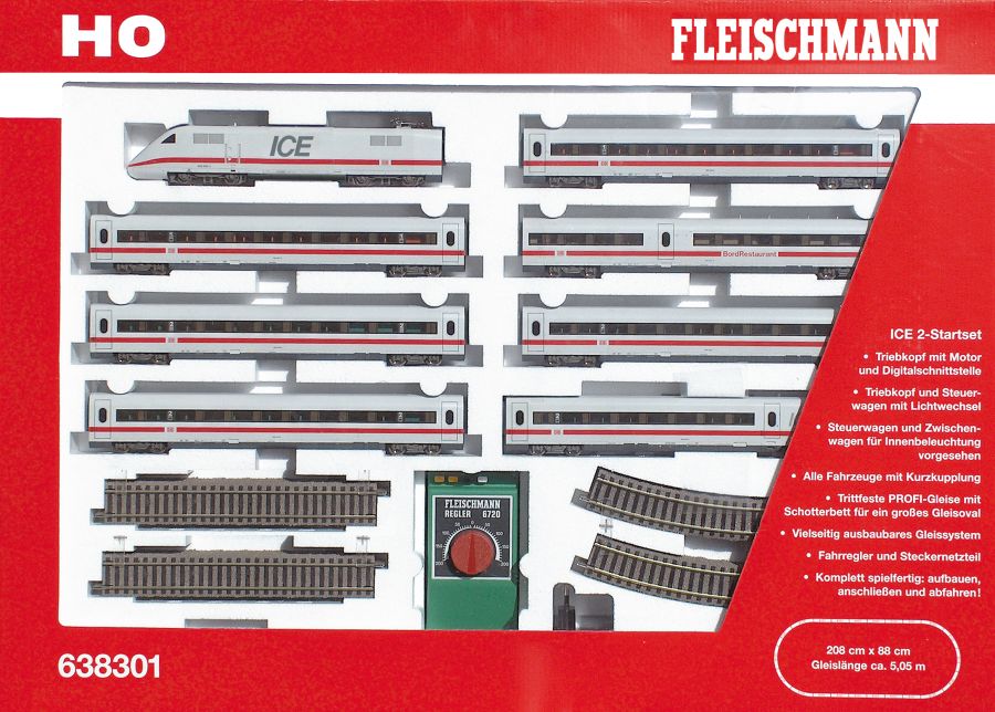 Fleischmann 638301 - Startset ICE 2