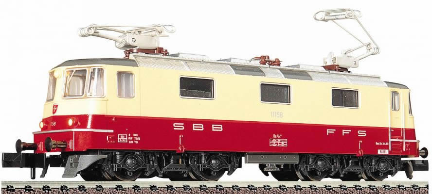 親切仕様FLEISCHMANN #7341 ＳＢＢ（スイス国鉄） Ｒｅ４／４Ⅱ型電気機関車（ＴＥＥ塗装） 外国車輌
