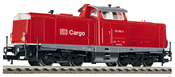 Diesel loco of the DB AG (DB-Cargo) in traffic red livery, class 212