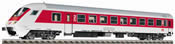 IC/EC control-cab coach in traffic red livery, 2nd class, type Bimdzf.269.2 of the DB AG