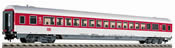 IC/EC long distance openplan coach in traffic red livery, 1st class, type Apmz.117.2 of the DB AG