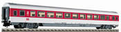 IC/EC long distance openplan coach in traffic red livery, 2nd class, with electric tail lighting