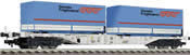 Container carrying wagon w. containers
