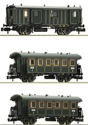 German 3 piece set: Passenger train of the K.Bay.Sts.B.