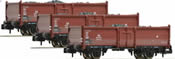 3 piece set coal transport wagons type Omm52