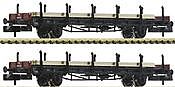 German 2 piece set: Rail transport wagons of the DRG