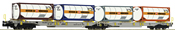 Articulated double pocket wagon T2000, AAE         