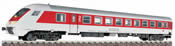 IC/EC control-cab coach in traffic red livery, 2nd class