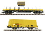 2 piece set: Stake wagons, Strukton Rail