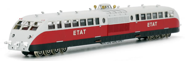 Fulgurex 1160-d - French Diesel Railcar BUGATTI of the ETAT