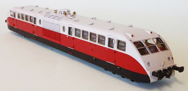 Fulgurex 22551-A - Bugatti Diesel Railcar of the SNCF Railroad  Présidentiel Red/Grey Livery