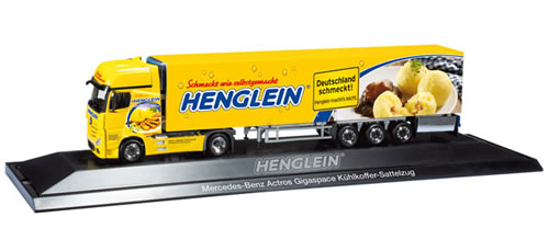 Herpa 121422 - Mercedes-Benz Actros Gigaspace refrigerated semitrailer Henglein, PC