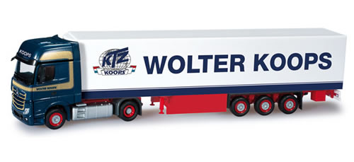 Herpa 159692 - Mercedes-Benz Actros Gigaspace refrigerated semitrailer „Wolter Koops“ (NL)