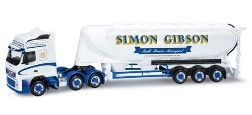 Herpa 159920 - Volvo FH Gl. XL bulk silo semitrailer Simon Gibson (GB)