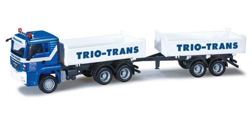 Herpa 301619 - MAN TGS L Meillertandem trailer Trio-Trans
