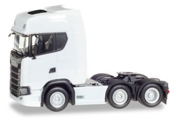 Herpa 307543 - Scania CR 20 HD Tractor, 6X2 White