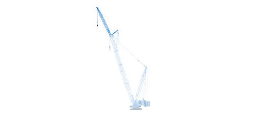Herpa 308298 - LR 1600/2 Crawler Crane Top, Kit Felbermayr