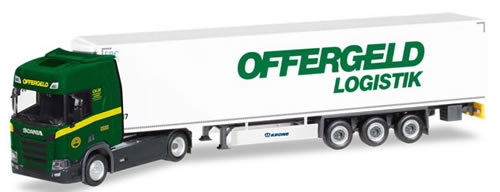 Herpa 308755 - Scania CR Reefer Semi Offergeld Logistik
