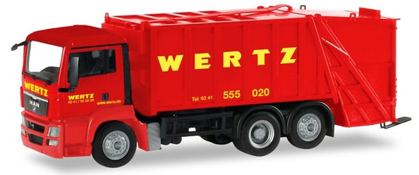 Herpa 309424 - MAN TGS Garbage Truck Wertz