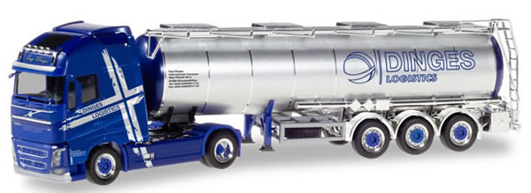 Herpa 310543 - Volvo FH Fuel Tanker Semi Ingo Dinges