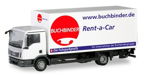Herpa 310598 - MAN TGL Box Truck Buchbinder