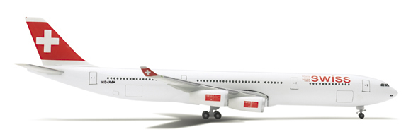 Herpa 507493 - Airbus 340-300 (41.95) Swiss Air Lines