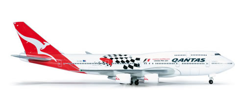 Herpa 518635 - Qantas Boeing 747-400 Australia Grand Prix