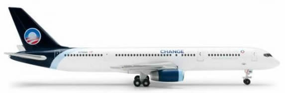 Herpa 518680 - Boeing 757-200 Extra Shop North American, Obama 2...