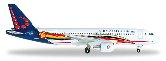 Herpa 526371 - Airbus 320 Brussels Airlines - Red Devils