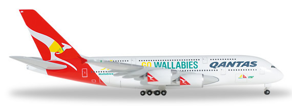 Herpa 528917 - Airbus 380 Qantas - Wallabies
