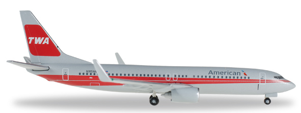 Herpa 529259 - Boeing 737-800 American - TWA Heritage