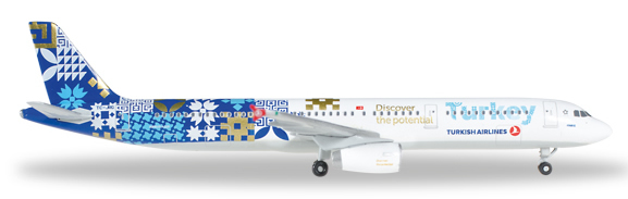 Herpa 529532 - Airbus 321 Turkish Airlines, Discover Potential