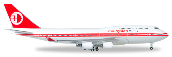 Herpa 529679 - Boeing 747-400 Malaysia Airlines, Retro