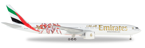 Herpa 529853 - Boeing 777-300er Emirates, Benfica Lissabon